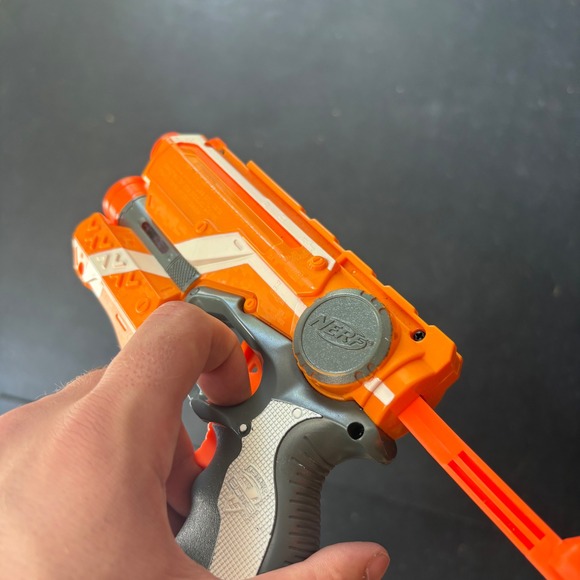 Nerf Elite Firestrike & Jolt Blaster Set Toy Guns Orange Tested Working - Picture 5 of 9
